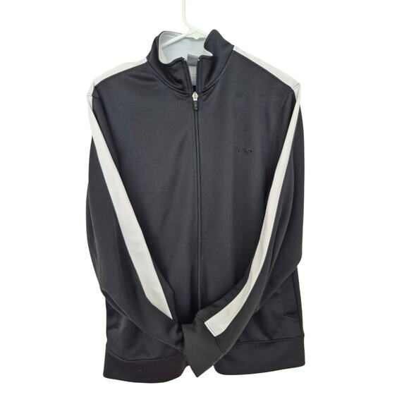 Champion Track Jacket Mens Small Zip Up Black White Active Athletic - Picture 3 of 7